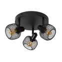 MAREN Ceiling spotlight 3x E14 Black