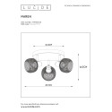 MAREN Ceiling spotlight 3x E14 Black