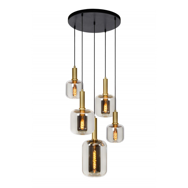 JOANET  Pendant 5xE27 Smoke glass