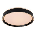 NURIA - Flush ceiling light - Ø 40 cm - LED Dim. - 1x24W 2700K - 3 StepDim - Black