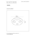 OKNO Ceiling Light Round Black