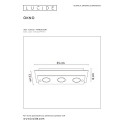 OKNO Ceiling Light Rectangle Black