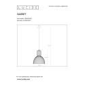 GASSET Pendant 1xE27 Black