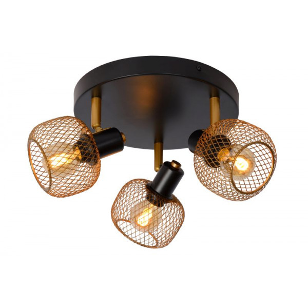 MAREN Ceiling spotlight 3x E14 Gold / Black