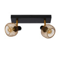 MAREN Ceiling spotlight 2x E14 Gold / Black