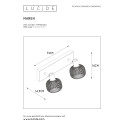 MAREN Ceiling spotlight 2x E14 Gold / Black