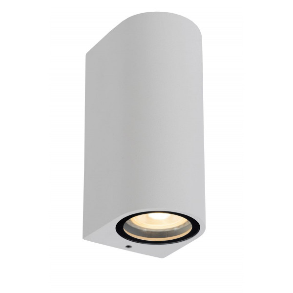 ZARO Wall spotlight Bathroom Round 2xGU10 White