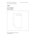 ZARO Wall spotlight Bathroom Round 2xGU10 White
