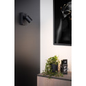 NIGEL Wall spotlight 1xGU10/5W + USB Black
