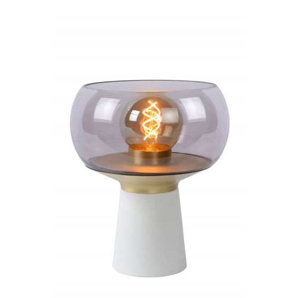 FARRIS Table lamp  E27/25W 28cm White/Smoke glass