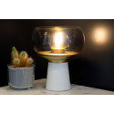 FARRIS Table lamp  E27/25W 28cm White/Smoke glass