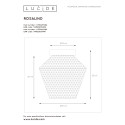ROSALIND - Flush ceiling light - Ø 21 cm - 1xE27 - Amber