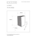 LIVRET Table lamp E14/40W Black/Gold