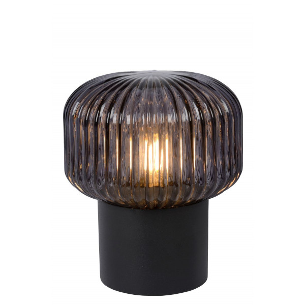 JANY Table lamp E14/40W Black/Smoke glass