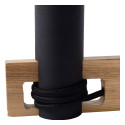 TANNER Table lamp 1x E27 60W H11cm  Black/Wood
