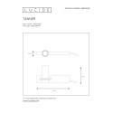 TANNER Table lamp 1x E27 60W H11cm  Black/concrete