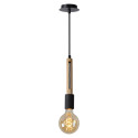 TANNER Pendant 1x E27 60W   Black/Hout
