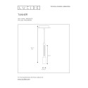 TANNER Pendant 1x E27 60W   Black/Hout