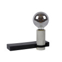 TANNER Wall lamp 1x E27 60W   Black/concrete