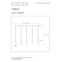 TUBULE  Pendant Led 5x7W 2700K Black
