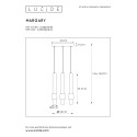 MARGARY Pendant Led 3x5W 2700K Coffee