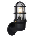 DUDLEY Outside Wall Light Down IP44 E27/60W Black