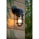 DUDLEY Outside Wall Light Down IP44 E27/60W Black