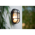 DUDLEY Outside Wall Light Oval IP65 E27/60W Black
