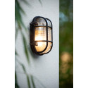 DUDLEY Outside Wall Light Oval IP65 E27/60W Black