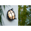 DUDLEY Outside Wall Light Round IP 65 E27/60W Blac