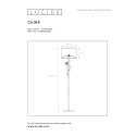 CHIMP Floor lamp E27/60W H150cm Black / Gold