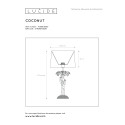 COCONUT Table lamp E27/40W H50cm Black