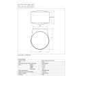 RAYEN  Wall spotlight Led 12W/3000K/960LM Black