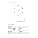 RAYEN  Ceiling spotlight Led 6W/3000K/310LM Black