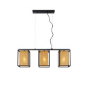 SANSA Pendant 3xE27/40W Black/Gold
