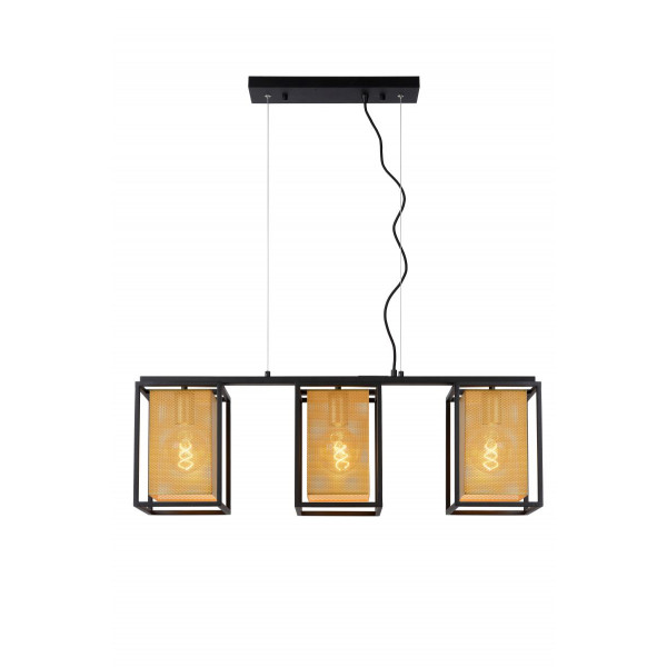 SANSA Pendant 3xE27/40W Black/Gold