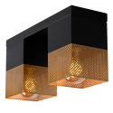 RENATE Ceiling Light  2x E27/40W Black/Gold