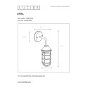 LIMAL Wall Light Outside 1xE27/60W Black
