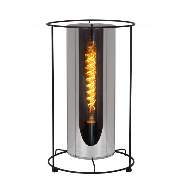 DOUNIA Table lamp  E27/40W H 41cm Matt Black/Smok