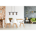 DOUNIA Pendant 3xE27/40W Matt Black/Smoke glass