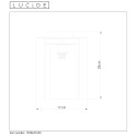 DOUNIA Ceiling light E27/40W Matt Black/Smoke glas