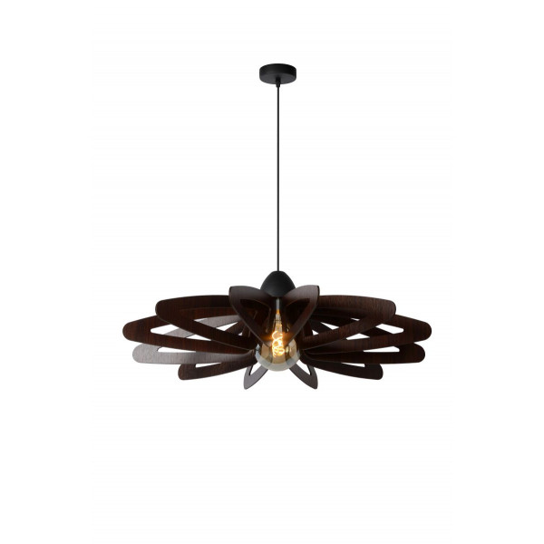 ZIDANE Pendant E27/15W Black/Dark wood