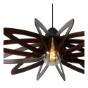 ZIDANE Pendant E27/15W Black/Dark wood
