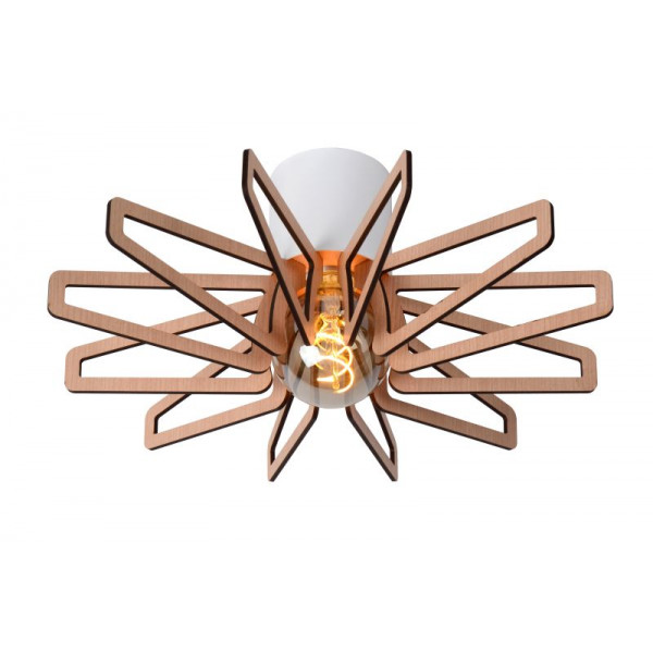 ZIDANE Ceiling light E27/15W White/Light Wood