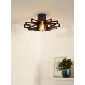 ZIDANE Ceiling light E27/15W Black/Dark wood