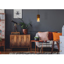 ZINO Pendant E27/60W Coffee /  Clear Glass
