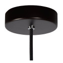 ZINO Pendant E27/60W Satin Black /  Smoke Glass