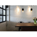 ZINO Pendant E27/60W Satin Black /  Smoke Glass