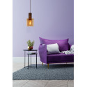 TOLEDO Pendant E27/60W Copper/Glass Amber