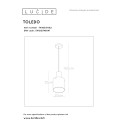 TOLEDO Pendant E27/60W Copper/Glass Amber